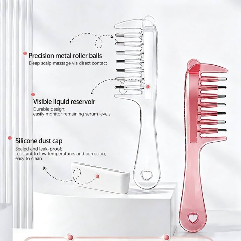 Scalp Massage & Relaxing Comb with Rolling Ball - view 2